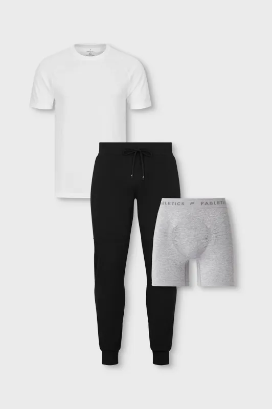 The Training Day Tee & Altitude Jogger & Training Day Boxer 3-Piece Bundle sold by Fabletics