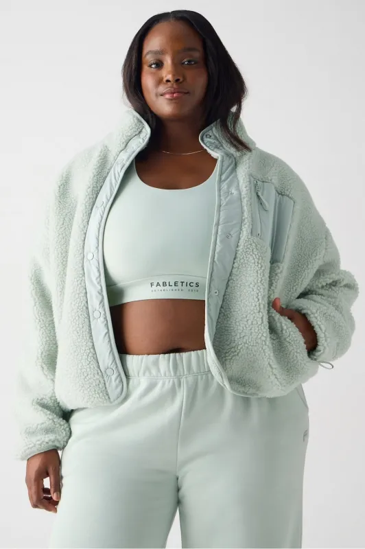Tahoe Teddy Jacket sold by Fabletics