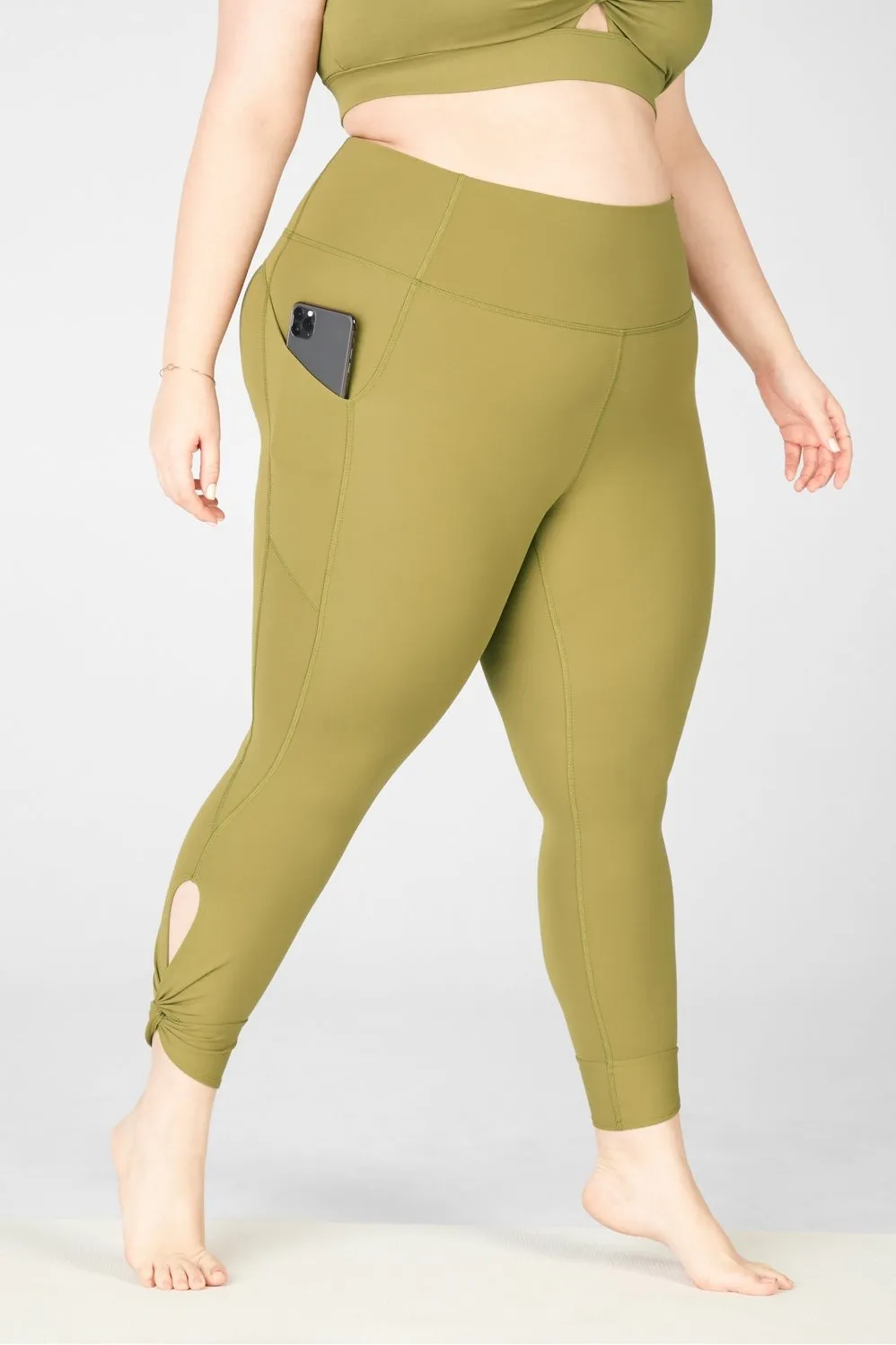 Oasis PureLuxe High-Waisted Twist 7/8 Legging sold by Fabletics