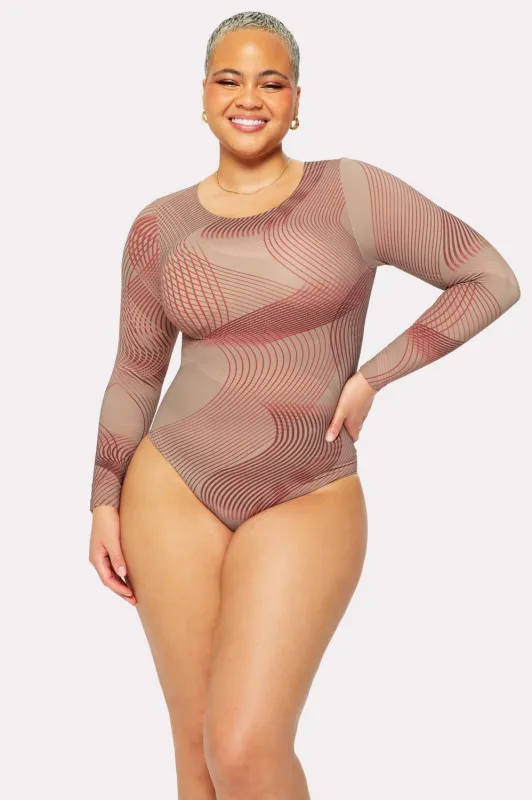 Nearly Naked Shapewear Long Sleeve Bodysuit sold by Fabletics