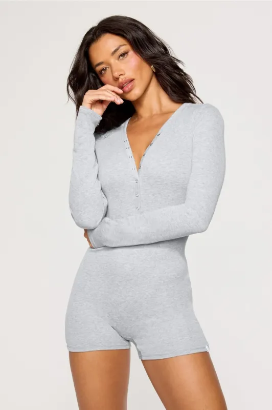 Soft Rib Henley Onesie sold by Fabletics