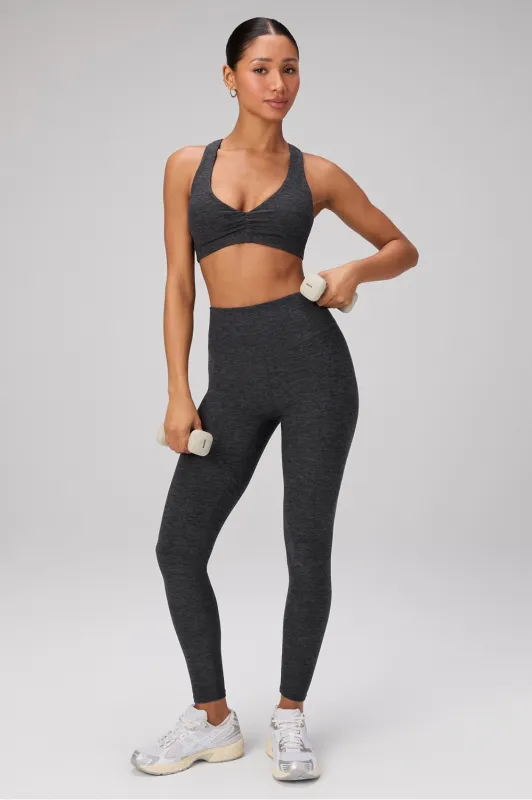 Heatherflex Ruched Bra + Heatherflex High-Waisted Tlc Legging 2-Piece Outfit sold by Fabletics