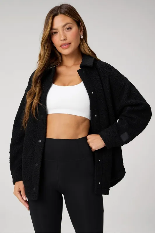 Boucle Shirt Jacket sold by Fabletics