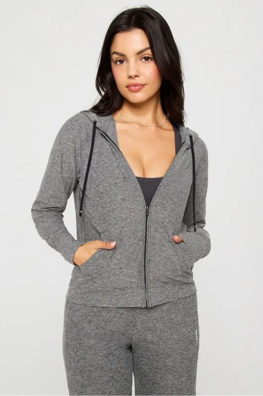 Cloud Jersey Full Zip Hoodie sold by Fabletics