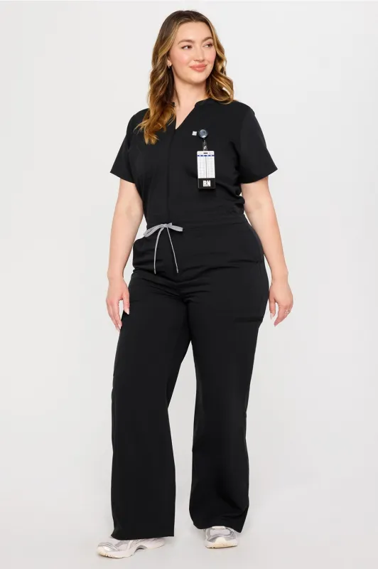 Empower Wide Leg Scrub Jumpsuit made by Fabletics