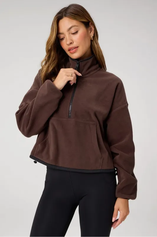 No Chill Fleece Half-Zip sold by Fabletics