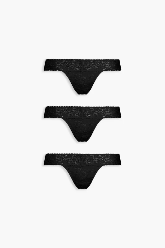 Lush Lace Thong 3-Piece Bundle sold by Fabletics