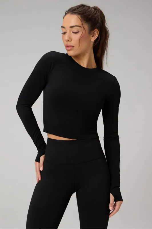 Feather Tech+ Cropped Long-Sleeve Top sold by Fabletics