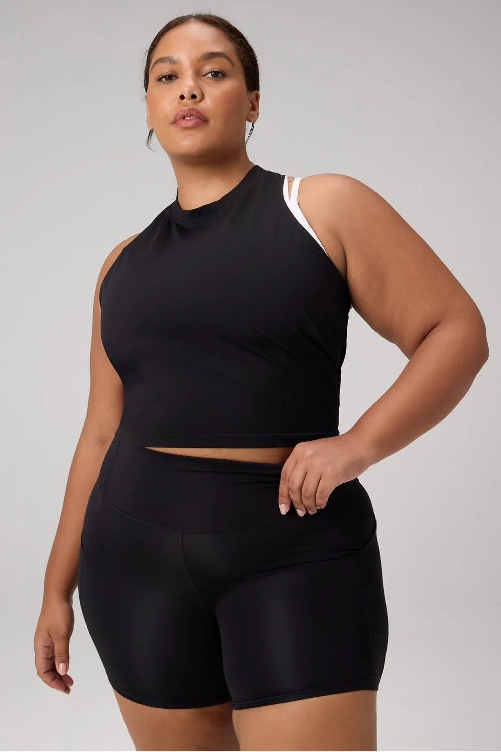 Feather Tech+ Racerback Cropped Tank sold by Fabletics