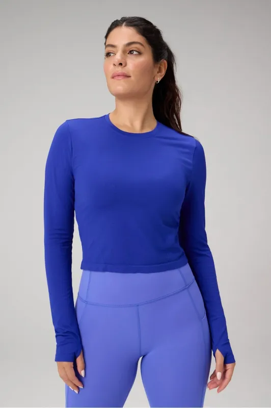 Feather Tech+ Cropped Long-Sleeve Top sold by Fabletics