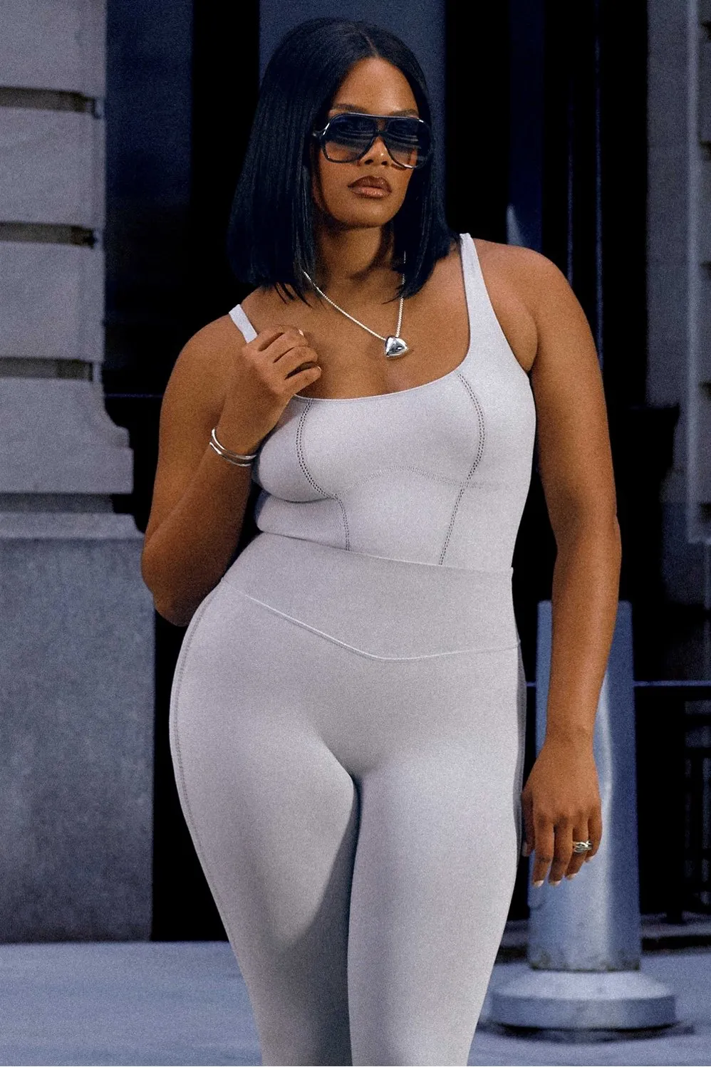 Denim Look Bodysuit sold by Fabletics