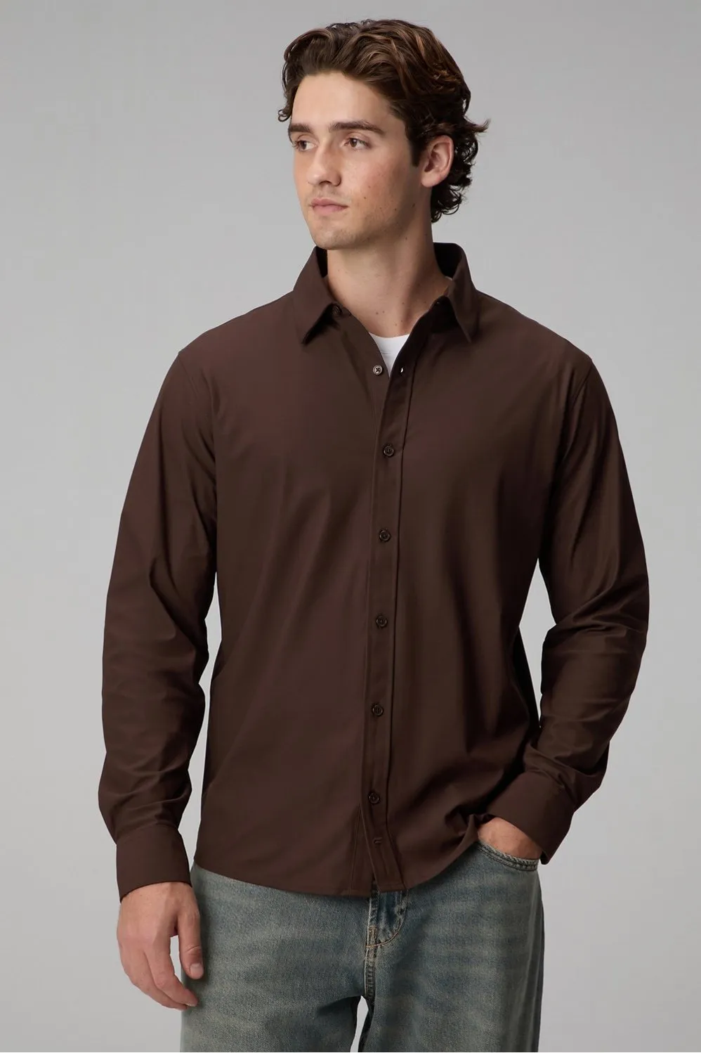 The Don Long Sleeve Button Up (Slim Fit) sold by Fabletics