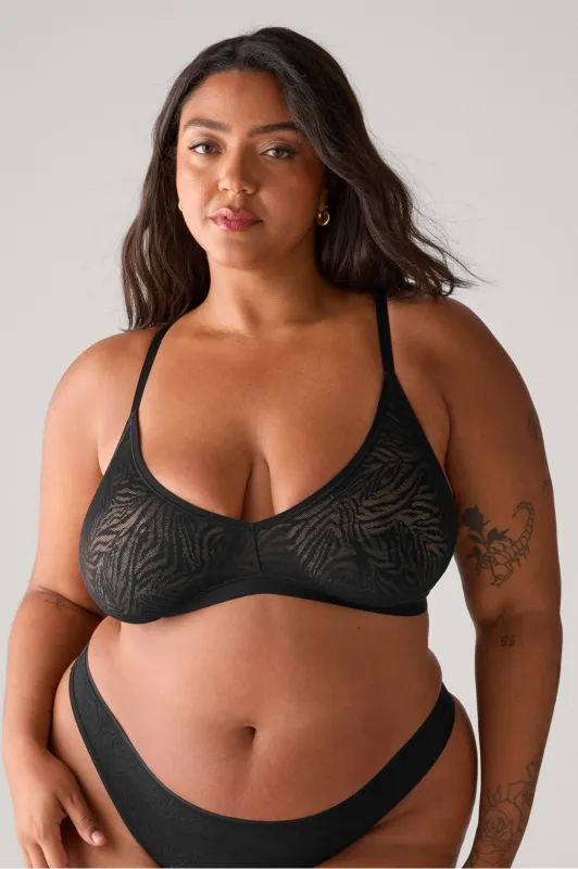 Hot Mesh Triangle Bralette sold by Fabletics