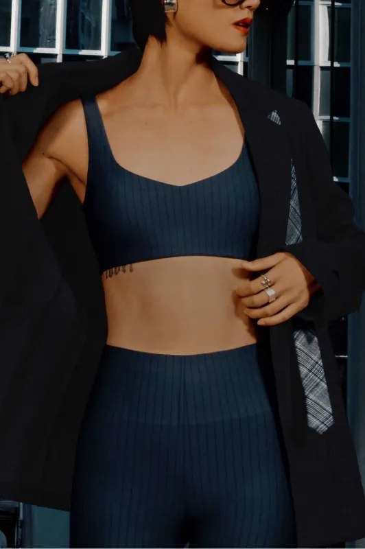 Pinstripe Bra sold by Fabletics