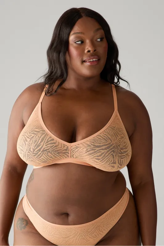 Hot Mesh Triangle Bralette sold by Fabletics