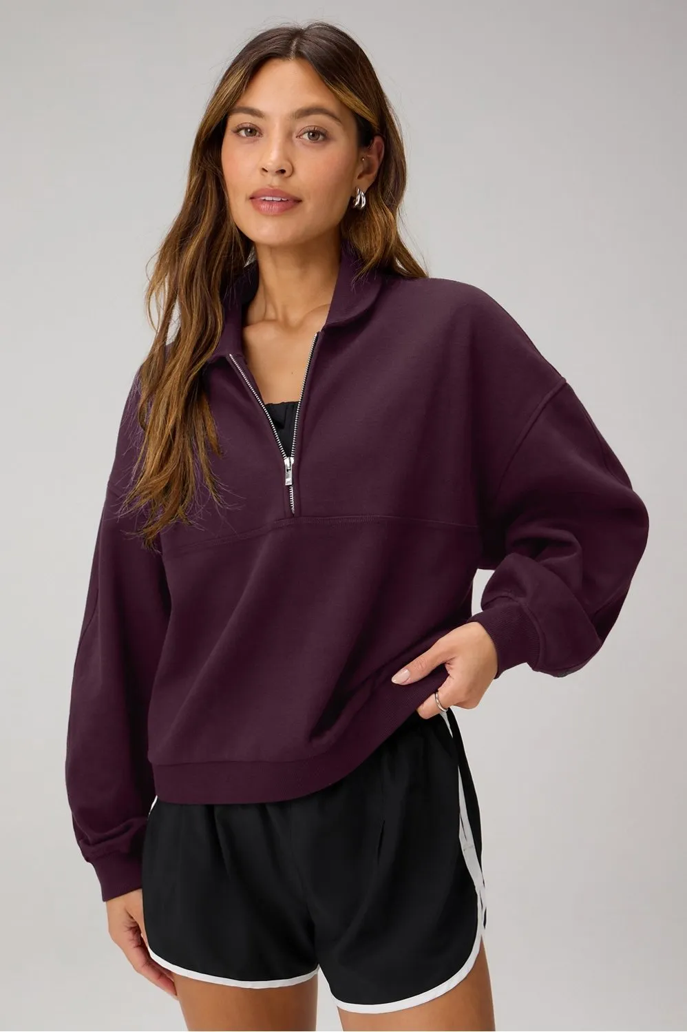 Cozy Fleece Relaxed Half Zip sold by Fabletics