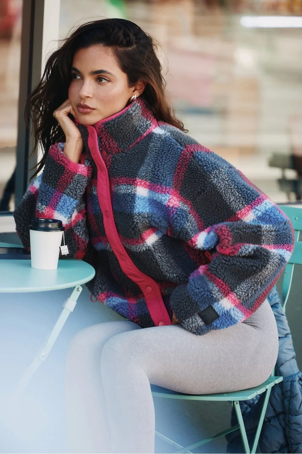 Tahoe Teddy Jacket sold by Fabletics