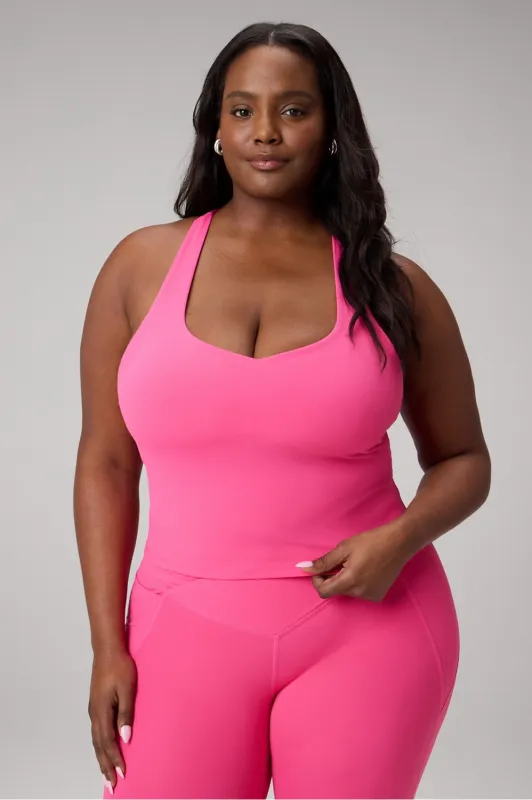 Anywhere PureLuxe Cropped Built-In Bra Tank sold by Fabletics