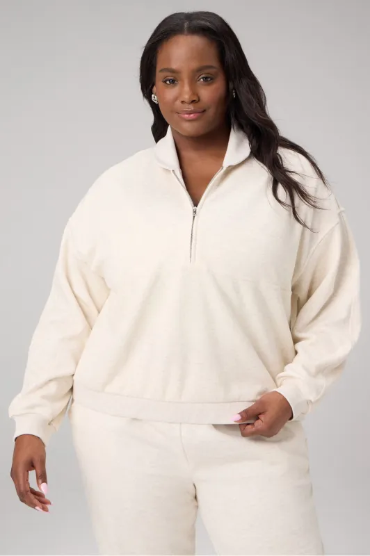 Cozy Fleece Relaxed Half Zip sold by Fabletics