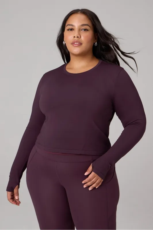 Feather Tech+ Cropped Long-Sleeve Top sold by Fabletics