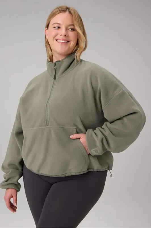 No Chill Fleece Half-Zip sold by Fabletics