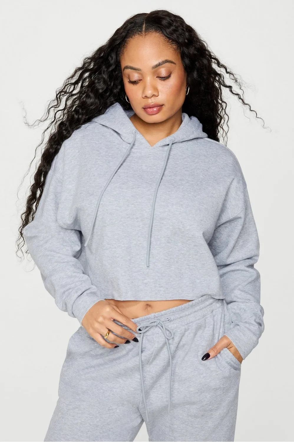 Cozy Fleece Everyday Cropped Hoodie sold by Fabletics