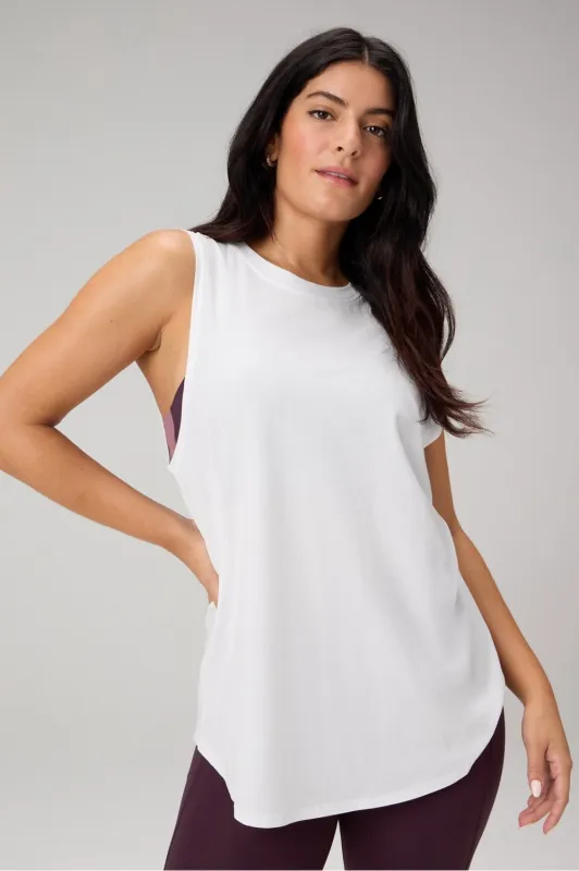 100% Cotton Oversized Muscle Tank sold by Fabletics