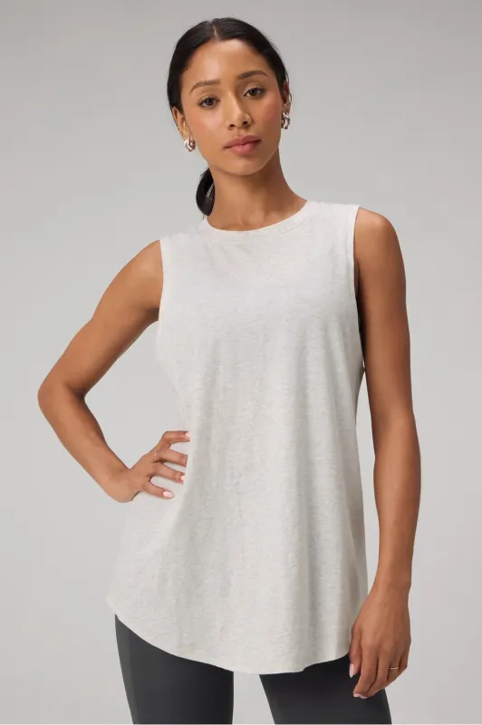100% Cotton Oversized Muscle Tank sold by Fabletics