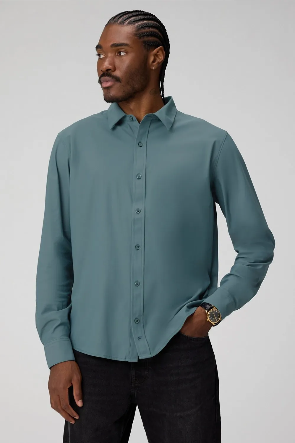 The Don Long Sleeve Button Up (Slim Fit) sold by Fabletics