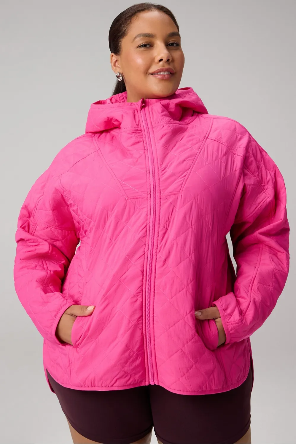 Daydreamer+ Hooded Quilted Jacket sold by Fabletics