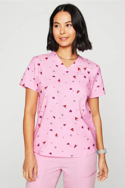 Vital 1-Pocket Scrub Top sold by Fabletics