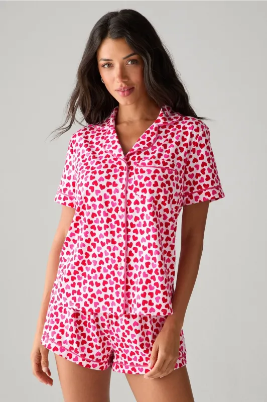 Cloud Jersey Sleep Short Sleeve Top sold by Fabletics