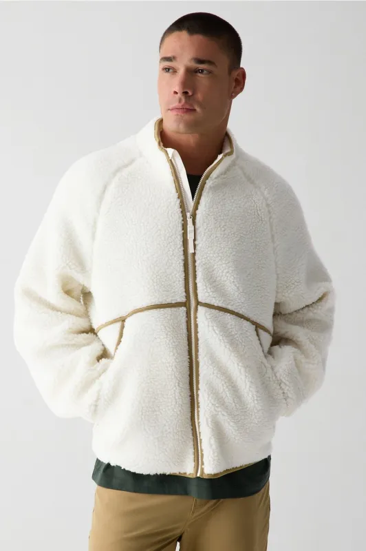 The Summit High Pile Fleece Jacket sold by Fabletics