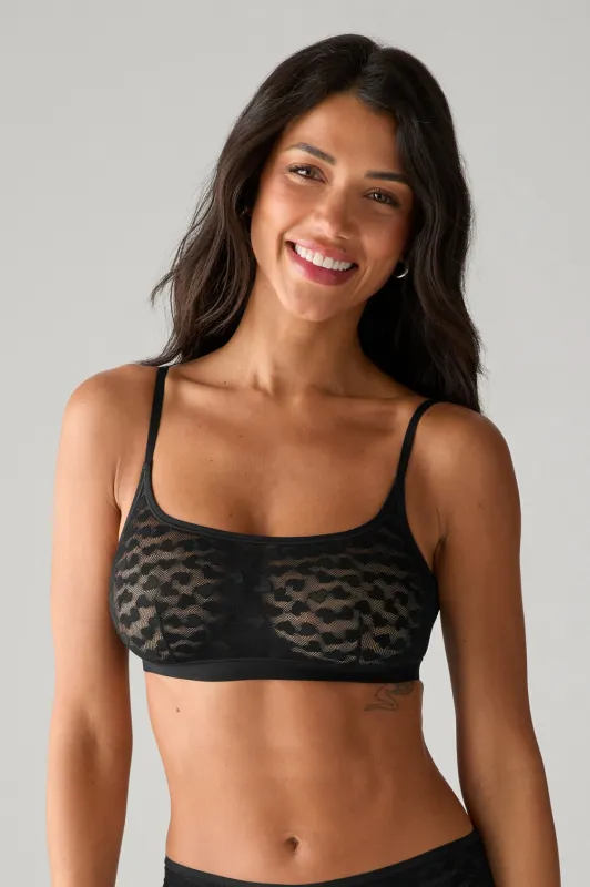 Hot Mesh Scoop Bralette sold by Fabletics