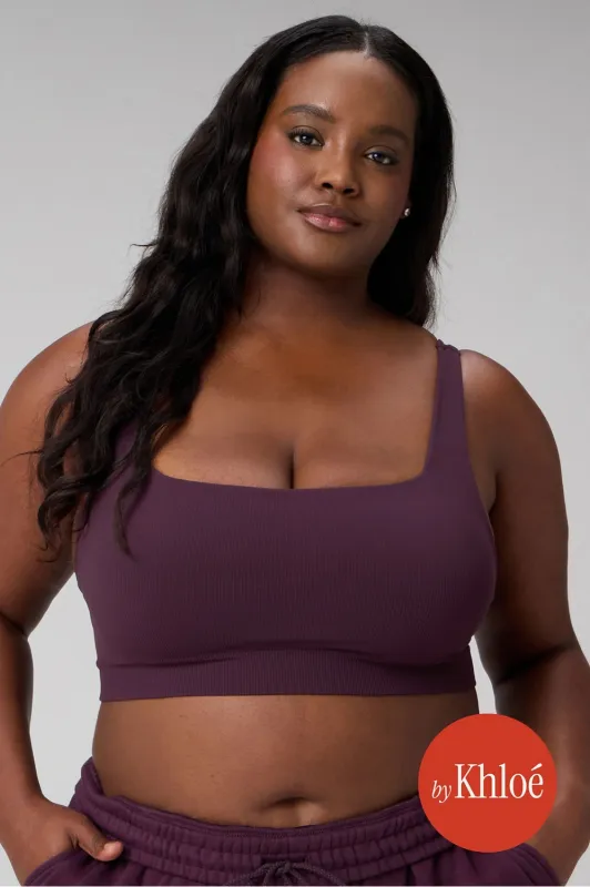 Sleek Seamless Square Neck Low Impact Bra sold by Fabletics
