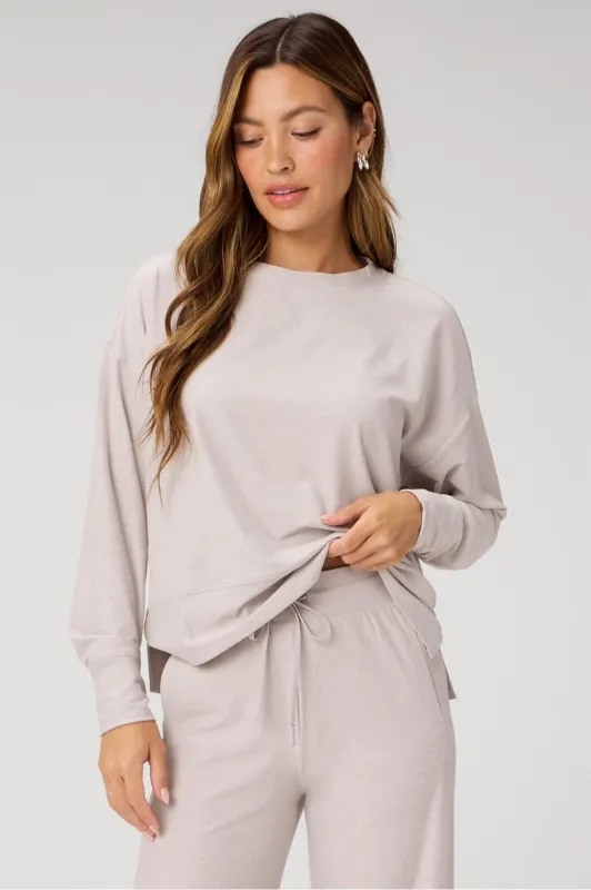 Cloud Jersey Boxy Long-Sleeve Top sold by Fabletics