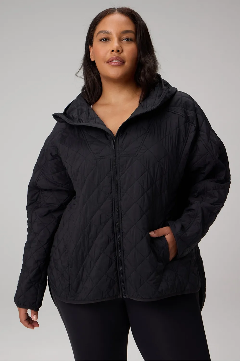 Daydreamer+ Hooded Quilted Jacket sold by Fabletics