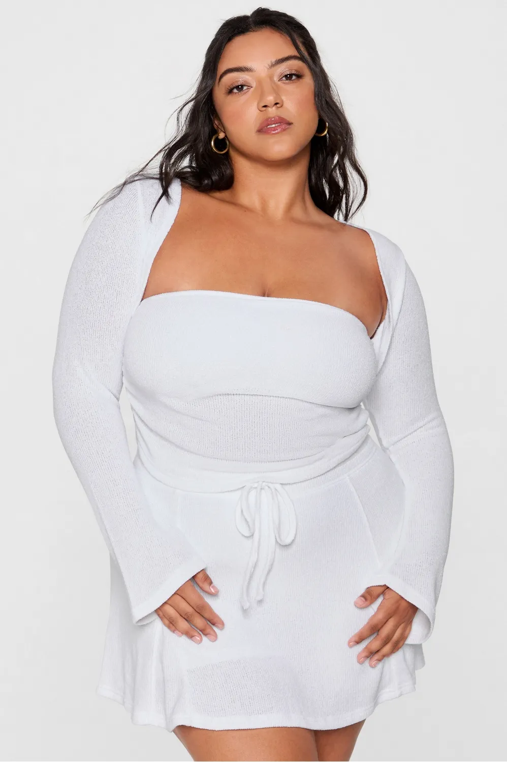 Breezy Knit Bell Sleeve Shrug sold by Fabletics