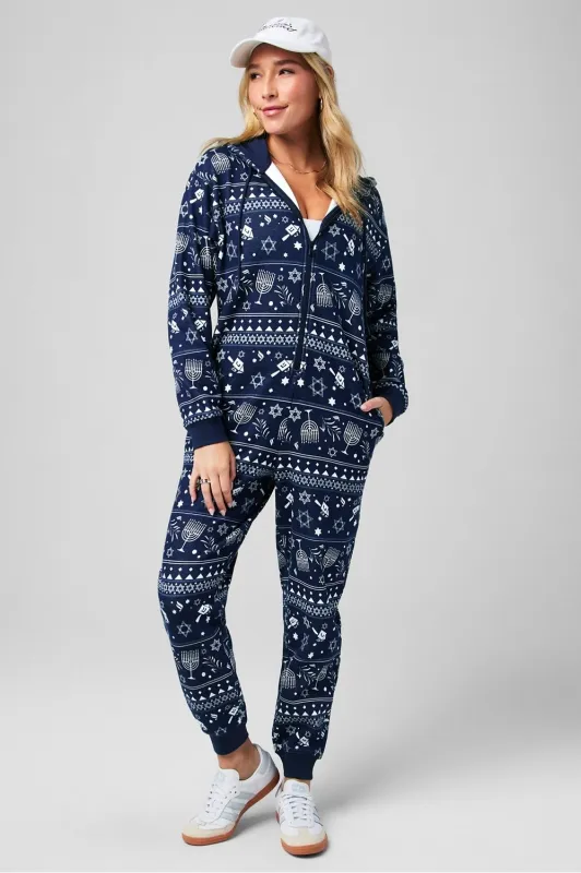 Cozy Fleece Hooded Onesie sold by Fabletics