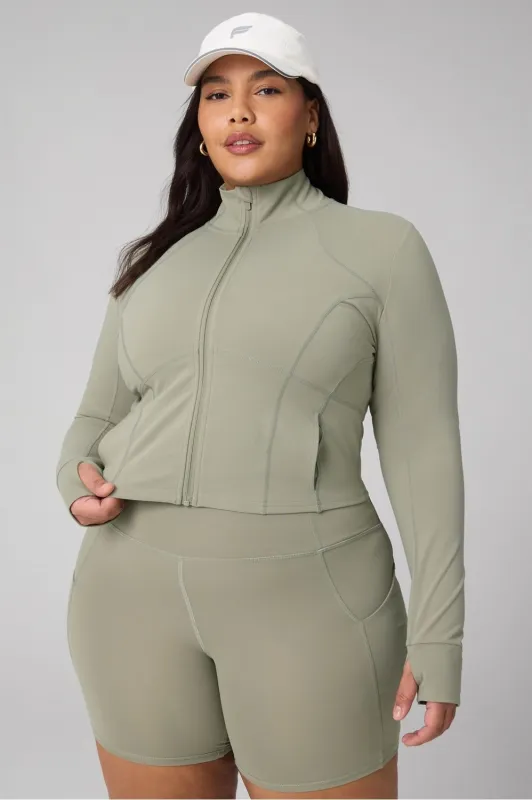 Perfect Storm Cropped Train Jacket sold by Fabletics