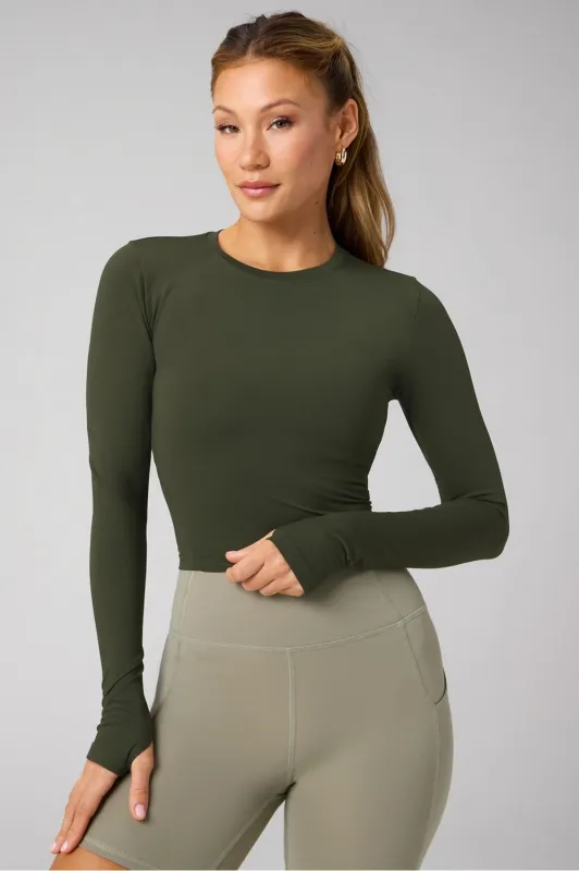 Feather Tech+ Cropped Long-Sleeve Top sold by Fabletics