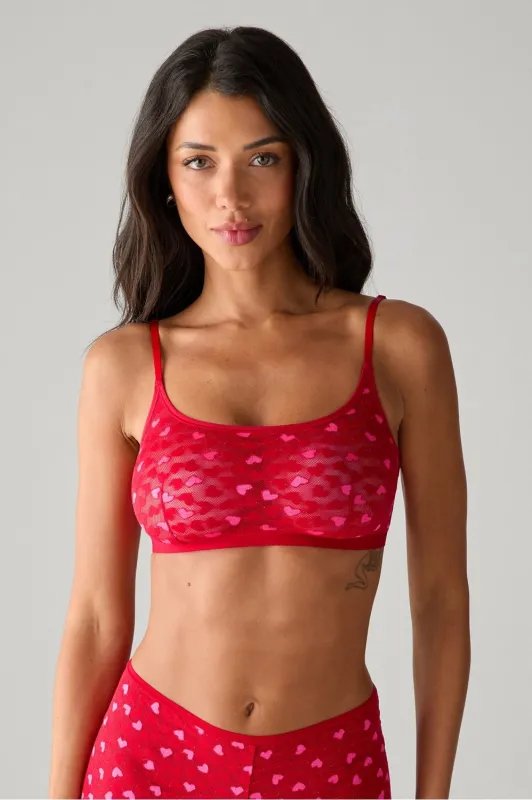Hot Mesh Scoop Bralette sold by Fabletics