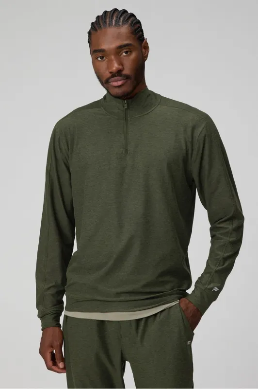 The Cloud Jersey Quarter Zip sold by Fabletics