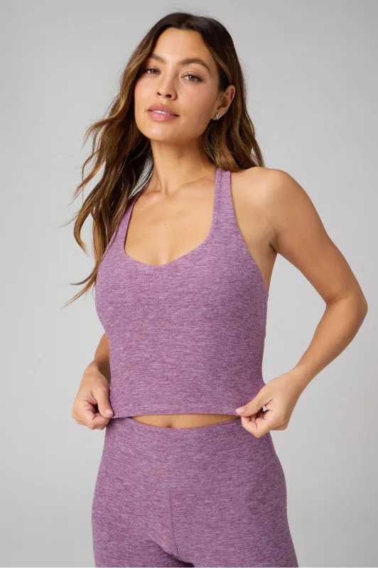 HeatherFlex Anywhere Cropped Built-In Bra Tank sold by Fabletics
