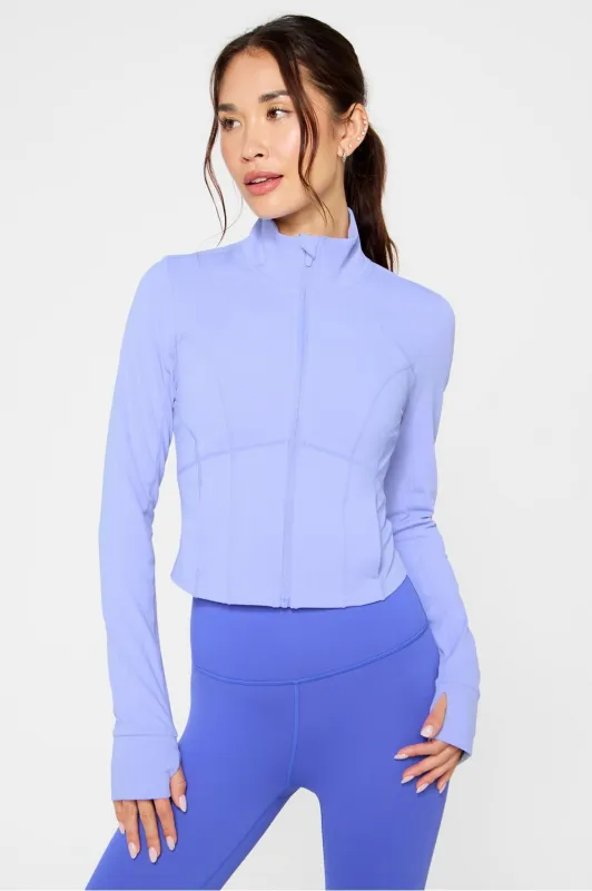 Perfect Storm Cropped Train Jacket sold by Fabletics