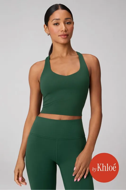 Anywhere Cropped Built-In Bra Tank sold by Fabletics