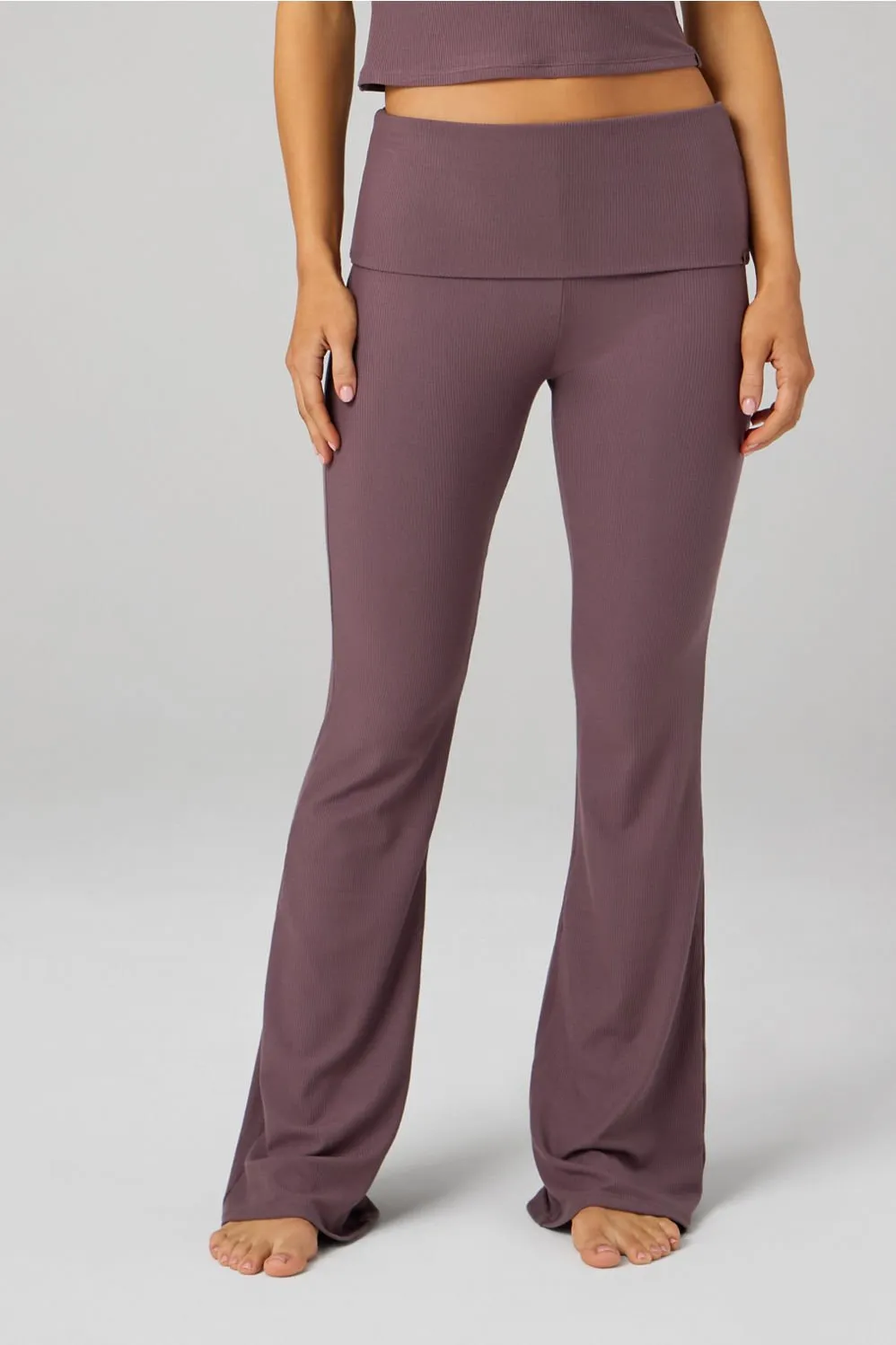 Soft Rib Foldover Pant sold by Fabletics
