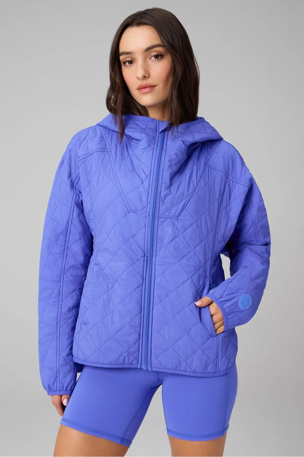Daydreamer+ Hooded Quilted Jacket sold by Fabletics