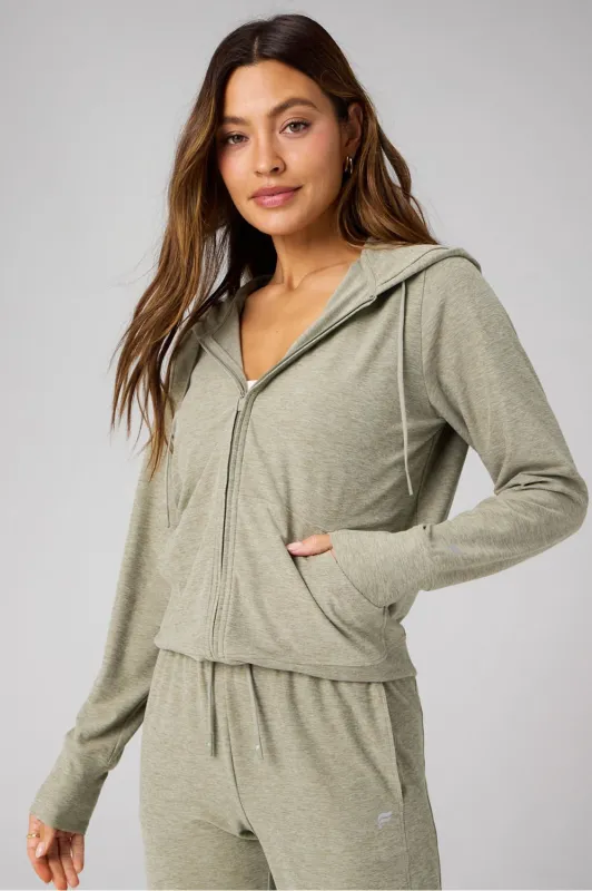 Cloud Jersey Full Zip Hoodie sold by Fabletics