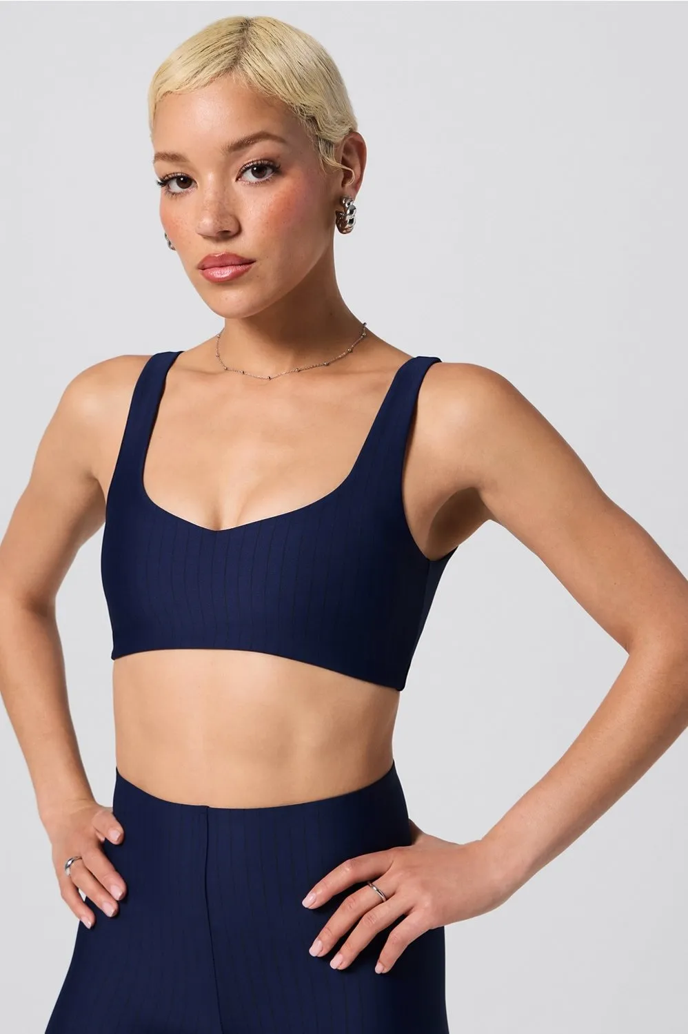 Pinstripe Bra sold by Fabletics